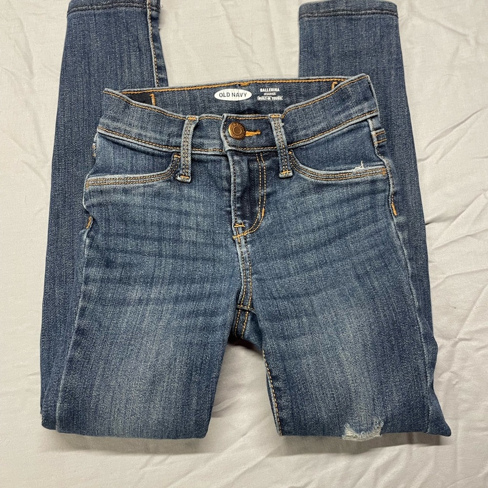 Old Navy Girls Ballerina Jeggings Jeans Size 7